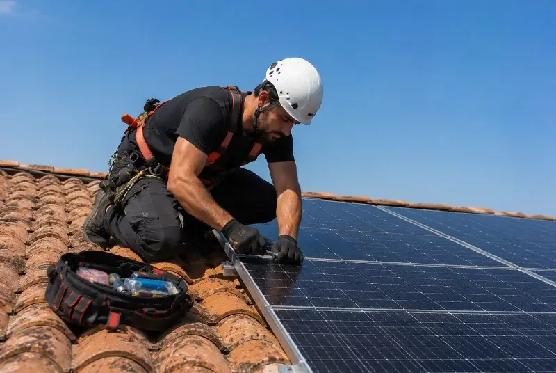 Maintenance et monitoring de panneaux solaires à Lantignié